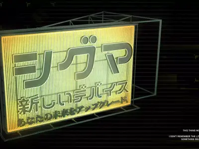 Cyberpunk Billboards Signs Set 3D model
