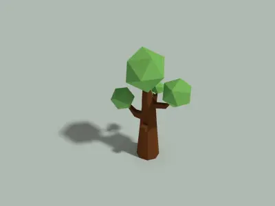 Low Poly Tree Low-poly 3D model