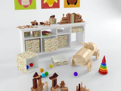 Decorative set for child 1 3D model