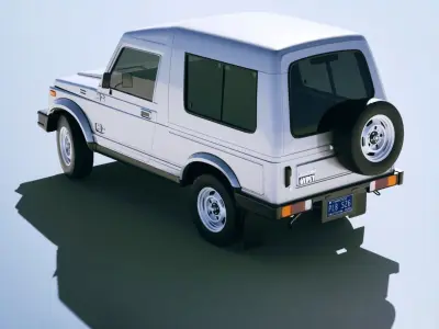 Suzuki Gypsy 2016 Low-poly 3D model