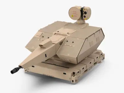 Skynex Air Defense System Sand Color 3D model