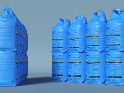 NOVA Ammonium Nitrate Fertilize 10-Pack 400 kg Blue 3D model