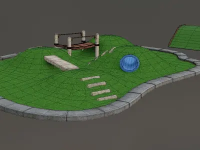 Outdoor Playground 03 Free low-poly 3D model