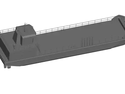 cargo ship 3D model