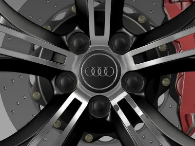Audi R8 V10 Exclusive wheel 3D model