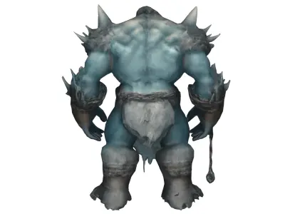 Frost Giant Monster Low-poly 3D model
