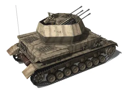 SD KFZ 161 4 - Flakpanzer IV - Wirbelwind 3D model