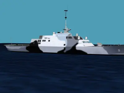Freedom Class Blk 1 LCS-5 USS Milwaukee 3D model