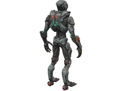 scifi morph cyborg dead space extremely detailed 3D model purchase