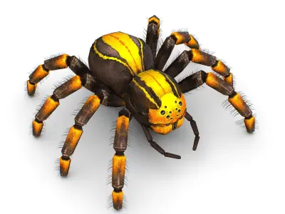 LowPoly Gigant Tarantula Spider Low-poly 3D model