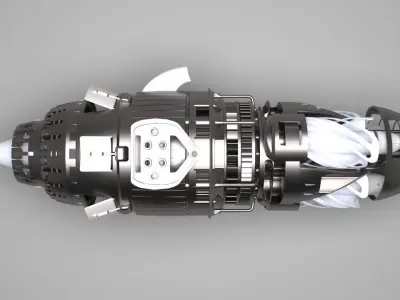 Racer engine 3D model