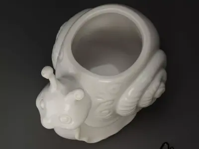 Snail Succulent Pot - Animal Planter 3D print model