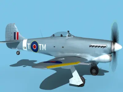 Hawker Hawker Tempest MK1 V03 3D model