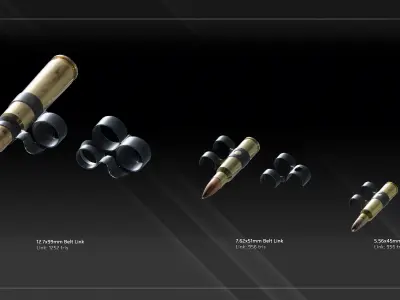 NATO Ammunition Low-poly 3D model