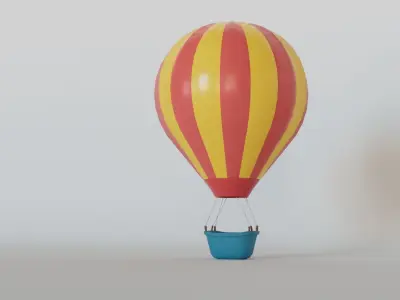 Balloon Air 3D Model Low-poly 3D model