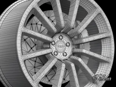 Aston Martin Vanquish rim 3D model