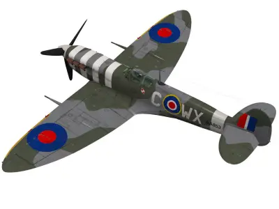 Supermarine Spitfire Mk-Vb 3D model purchase