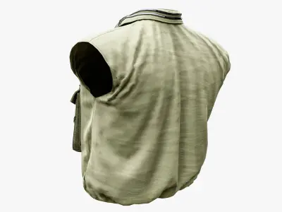 Fishing Vest Low-poly 3D model
