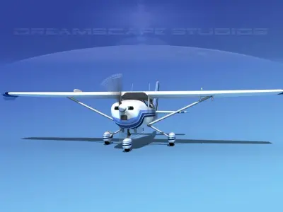 Cessna 172 Skyhawk STOL V05 3D model