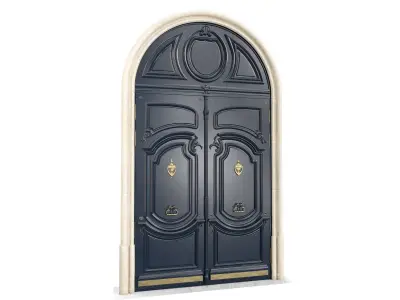 Entrance classic door 96 3D model