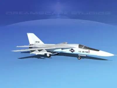 General Dynamics F-111 Aardvark v03 3D model