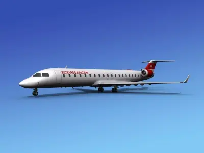 Bombardier CRJ700 Richards Aviation 3D model