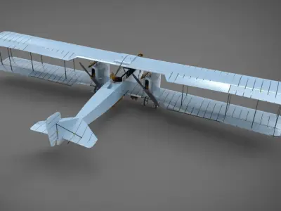 Gotha G IV 3D model