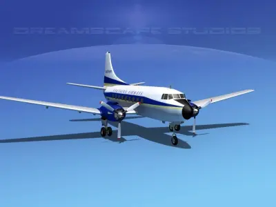 Martin 404 Southern Airways 1 3D model