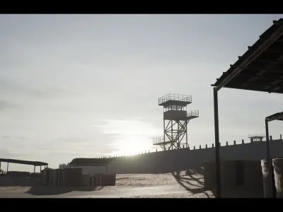 Military Base Megapack Low-poly 3D model