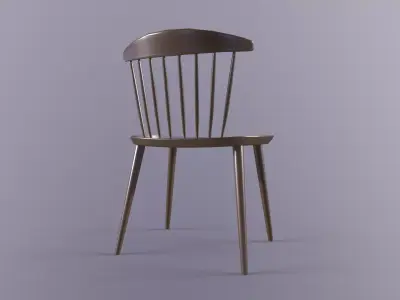 WoodChair08-MorisionDesign Free low-poly 3D model