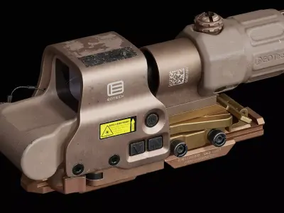 Eotech Exps3 - Wilcox Mount Low-poly 3D model