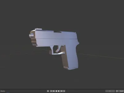 this is a P250 Gun Free low-poly 3D model