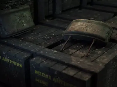 M18A1 Claymore Mine Low-poly 3D model