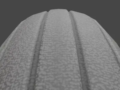 Wheelchair Wheel 2 Only with procedural PBR material 3D model