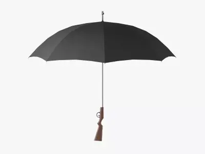 Umbrella Gun Free low-poly 3D model