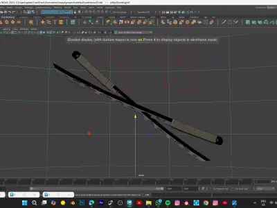 Inosuke Hashibira Swords Demon Slayer Low-poly 3D model