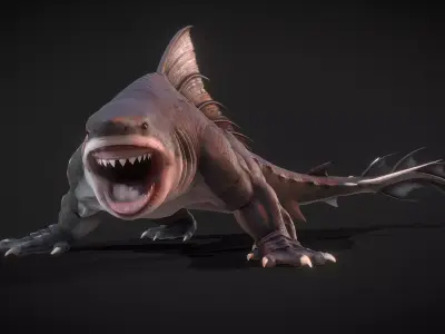 Dragon shark 3D model