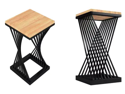 Loft style chair - Wood chair Free 3D model