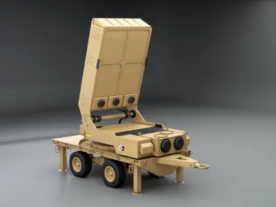 Epirus Leonidas Anti-Drone System Low-poly 3D model