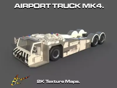 AIRPORT TRUCK MK 4 Low-poly 3D model