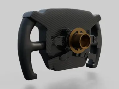 LMDh steering wheel Low-poly 3D model