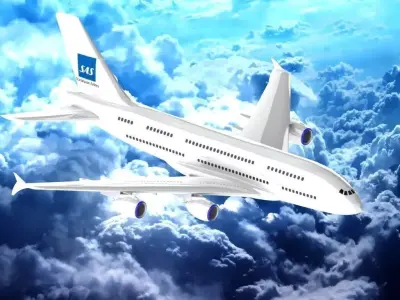 Air bus a380 3D model