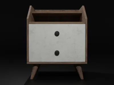 Modeern BedSide Drawer Free 3D model