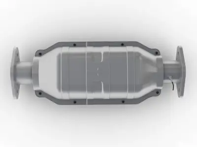 Catalytic Converter Low-poly 3D model