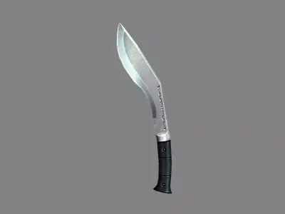 Cartoon dagger knife Low-poly 3D model