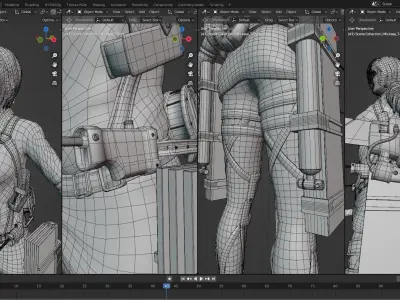 Mikasa Ackerman - Attack on titan Season 4 Part 2 Low-poly 3D model