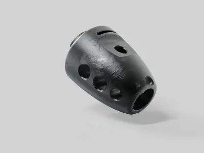 Muzzle brake biscoi 3D model