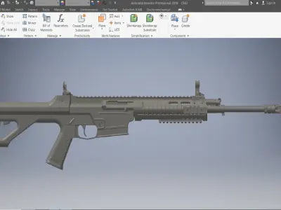 CSLR 42 GBB rifle System 3D Printed 3D model