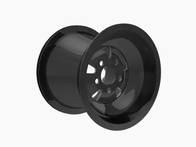 RC Components F-5 HP Eclipse finish rear wheel Low-poly 3D model