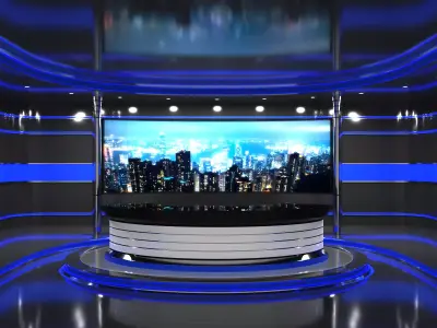 Virtual Studio Low-poly 3D model